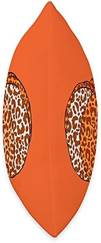 Halloween Pumpkin Plaid Leopard Graphic Cute Thanksgiving Throw Pillow - Image 2