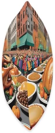 New York City Thanksgiving Parade of Food Throw Pillow - Image 2