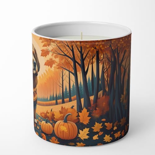 Caroline's Treasures DAC1028CDL Briard Fall Decorative Soy Candle Nature Soy Wax Essential Oil Home Decor Ideal for Bedroom Kitchen Bath Office Gift, 10 oz - Image 5