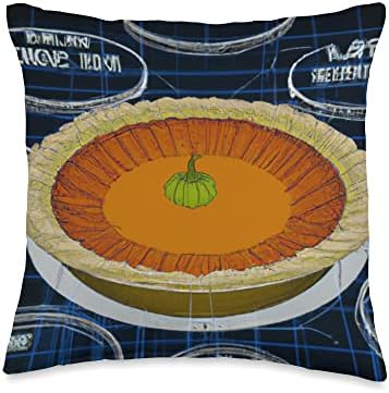 Thanksgiving Pumpkin Pie Blueprint Throw Pillow by Unknown
