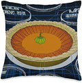 Thanksgiving Pumpkin Pie Blueprint Throw Pillow by Unknown