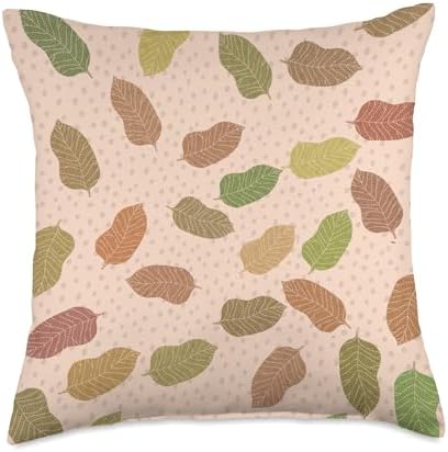 Autumn Leaves Aesthetic Boho Fall Season for Thanksgivings Throw Pillow by Unknown