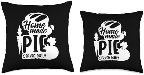 Homemade Pie Served Daily Thanksgiving Food Throw Pillow - Image 3