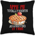 CharlIan Minds - Apple Pie Thanksgiving Bakery Lover Pie Thanksgiving Food Apple Day Throw Pillow, 16x16, Multicolor by Unknown