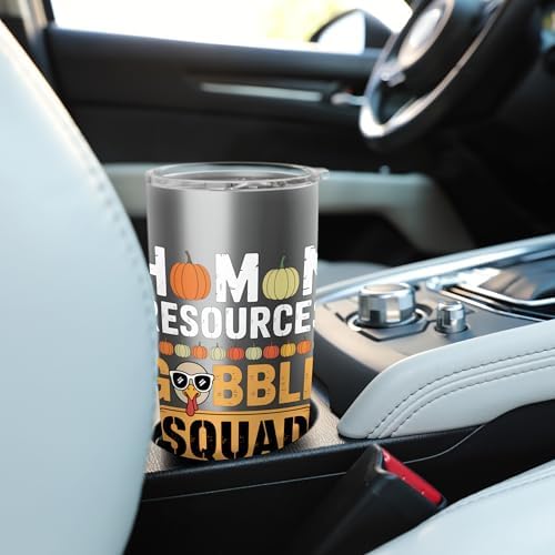 Home Resources Gobble Squad Funny Thanksgiving HR Team Stainless Steel Insulated Tumbler - Image 6