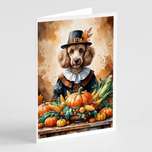 Caroline's Treasures Poodle Dogs Blank 5x7 Note Cards Set of 8 by CarolinesTreasures
