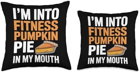 I Am Into Fitness Pumpkin Thanksgiving Throw Pillow - Image 3