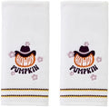 SKL Home Fall/Thanksgiving Howdy Pumpkin Hand Towel Set-2pc, White by SKLHomebySaturdayKnightLtd