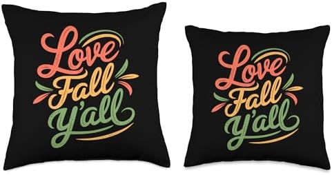 Love Fall Y'all, Family Thanksgiving Friends Giving Throw Pillow - Image 3