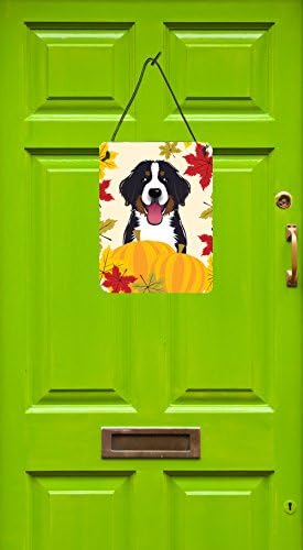 Caroline's Treasures BB2043DS1216 Bernese Mountain Dog Thanksgiving Wall or Door Hanging Prints Aluminum Metal Sign Kitchen Wall Bar Bathroom Plaque Home Decor Front Door Plaque, 12x16, Multicolor - Image 2