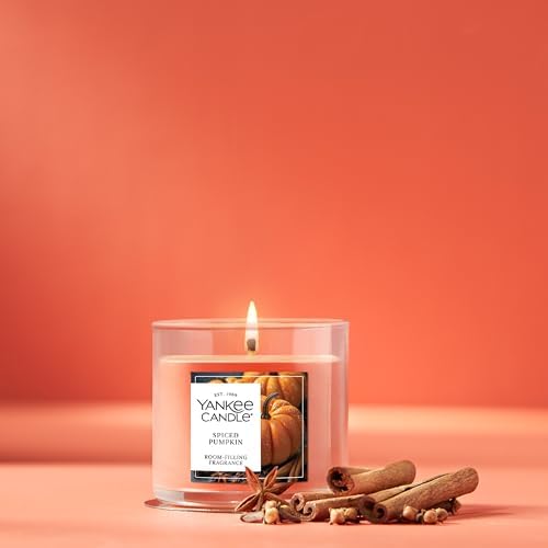 Yankee Candle Spiced Pumpkin Scented Candle, 4.3oz Small Tumbler - Image 4