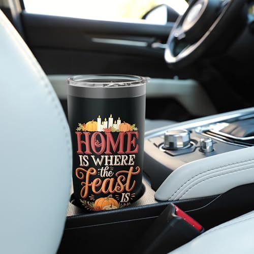 Home Where The Feast Is Thanksgiving Stainless Steel Insulated Tumbler - Image 6