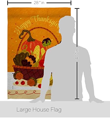 Fall Tapestry Wood Dowel Set Rod Home Banner Textile Poster Flag Stand Pole Room Wall Scroll Hanging Pumpkins Thanksgiving Basket Indoor Decor, Autumn Gifts Made in USA - Image 2