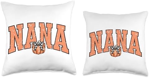 Cute Nana with pumpkin design Fall, Halloween, Thanksgiving Throw Pillow - Image 3