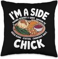 I'm A Side Chick, Grateful Thankful Blessed, Thanksgiving Throw Pillow by HadleyDesigns