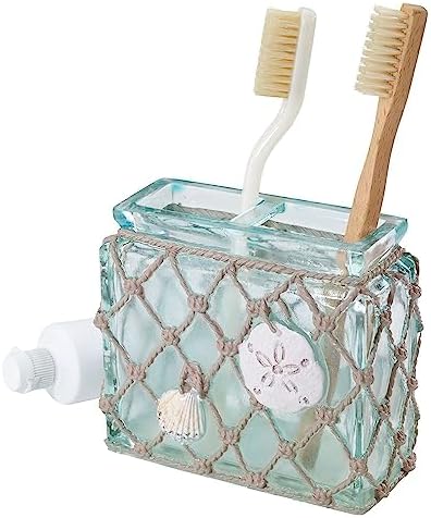 Avanti Linens - Toothbrush Holder, Coastal Home Decor, Seaglass