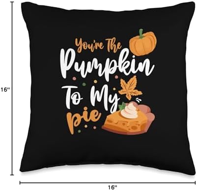 You're the Pumpkin To My Pie Thanksgiving Couples Matching Throw Pillow - Image 4