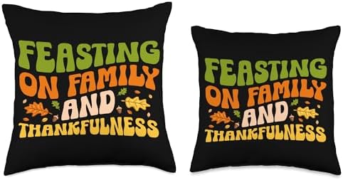 Happy Thanksgiving Day Celebration Turkey Thankfulness Throw Pillow - Image 3