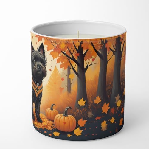 Caroline's Treasures DAC1032CDL Black Cairn Terrier Fall Decorative Soy Candle Nature Soy Wax Essential Oil Home Decor Ideal for Bedroom Kitchen Bath Office Gift, 10 oz - Image 5
