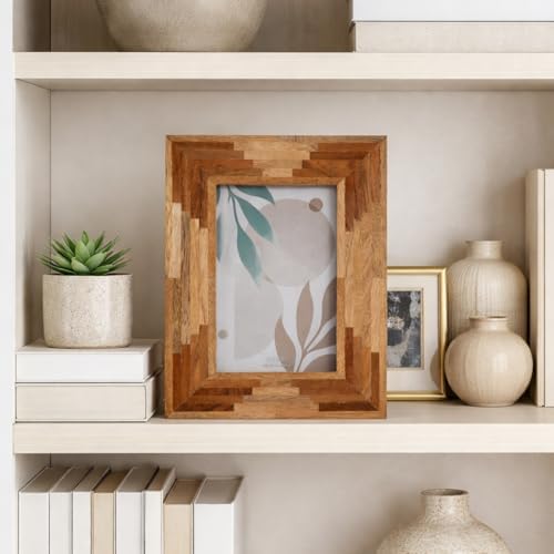 NESS AND JORD Wood, 5x7 Layers Photo Frame, Natural - Image 6