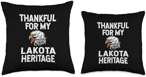 Lakota Roots Gifts And Shirts Thanksgiving Thankful for Lakota Heritage Throw Pillow, 18x18, Multicolor - Image 3