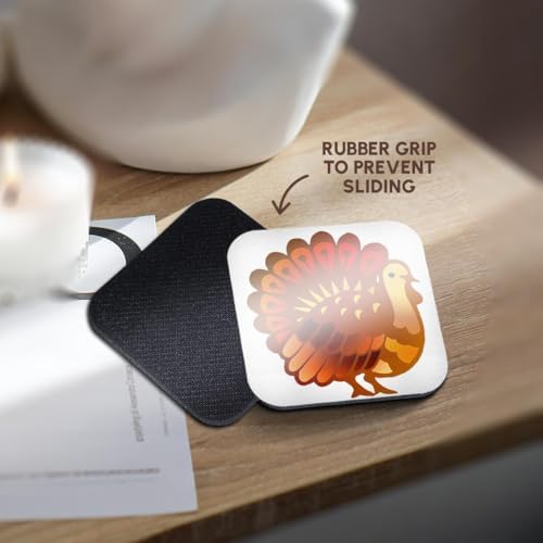 3dRose TNMGraphics Holidays - Thanksgiving Turkey - Set of 4 Coasters - Soft (CST_62708_1) - Image 4