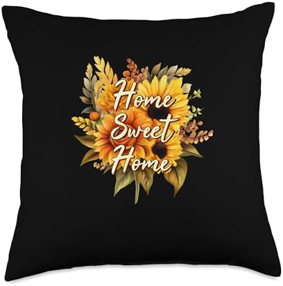 Home Sweet Home Fall Vibes Autumn Thanksgiving Throw Pillow by Unknown