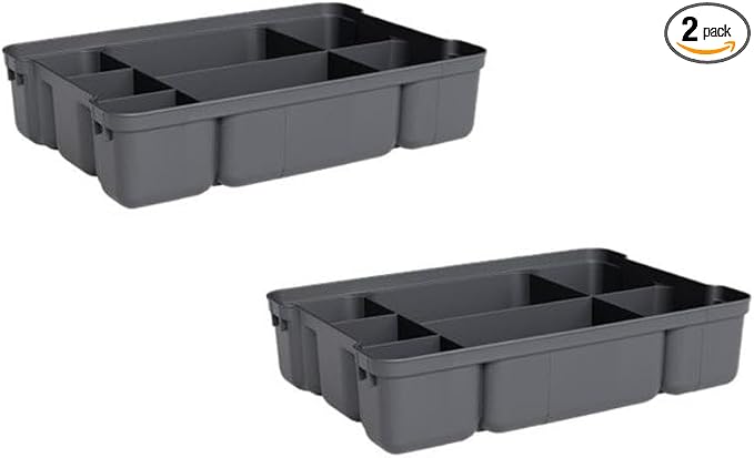 Superio Storage Container Organizing Tray for Superio Bin or Drawer Plastic Organize Sewing, Crafts, 2 Pack