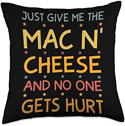 Thanksgiving Just Give Me Mac'n'Cheese Thankful Throw Pillow by Unknown