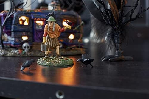 Department 56 Snow Village Halloween Accessories Crow Hag Figurine, 3.75 Inch, Multicolor