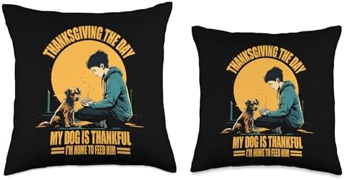 Dog Thanksgiving Thanksgiving Day Home Costume Pets Dogs Owner Turkey Throw Pillow, 18x18, Multicolor - Image 3