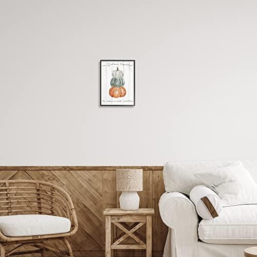 Pumpkins Gather Together Fall, 11 x 14 Inch Framed Giclée Print - Image 3