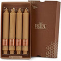 Root Candles 4-Count Unscented Grecian Collenettes, 9-Inch, Beeswax Color by RootCandles