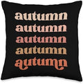 Autumn Blessings Thanksgiving Men Women Kids Boys & Girls Throw Pillow by Unknown