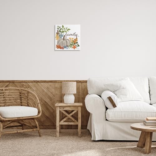 Stupell Industries Autumnal Family Pumpkin, 17 x 17 Inch Canvas Wall Art - Image 3