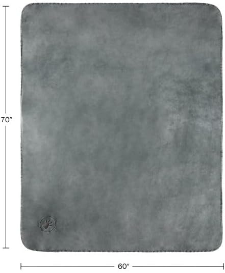 PETMAKER Waterproof Reversible Dog Blanket, Gray, 60” x 70” | Soft Sherpa Fleece Pet Throw Furniture Protector Cover for Couch Bed Car - Washable Pet Blanket for Dogs Cats Home Decor