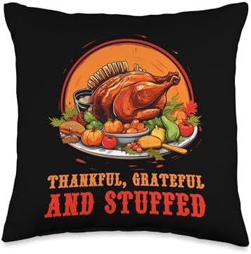 Thanksgiving Food Thanksgiving Day Chef Costume Cooking Turkey Food Lover Throw Pillow, 16x16, Multicolor by Unknown