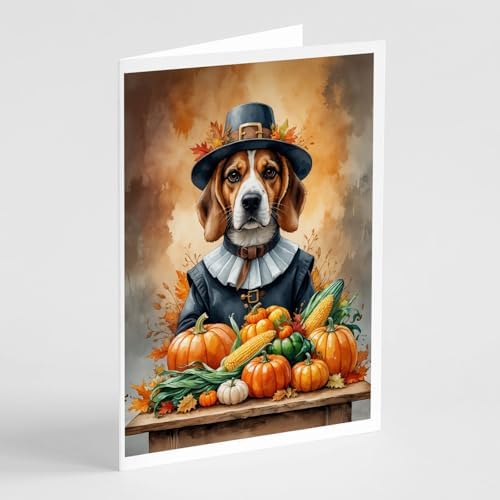 Caroline's Treasures Beagle Dogs Blank 5x7 Note Cards Set of 8 by CarolinesTreasures