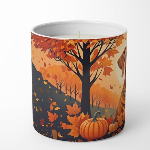 Caroline's Treasures DAC1066CDL Rhodesian Ridgeback Fall Decorative Soy Candle Nature Soy Wax Essential Oil Home Decor Ideal for Bedroom Kitchen Bath Office Gift, 10 oz - Image 3