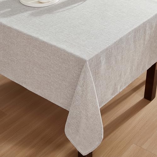 Laura Ashley Harper Tablecloth, 60" x 84", Taupe - Image 3