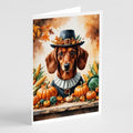 Caroline's Treasures Dachshund Dogs Blank 5x7 Note Cards Set of 8 by CarolinesTreasures