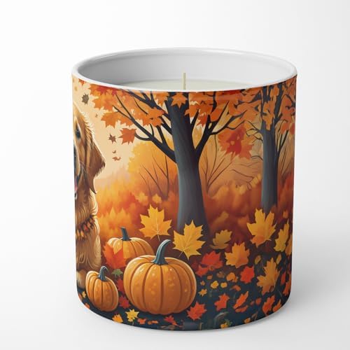 Caroline's Treasures DAC1049CDL Golden Retriever Fall Decorative Soy Candle Nature Soy Wax Essential Oil Home Decor Ideal for Bedroom Kitchen Bath Office Gift, 10 oz - Image 5