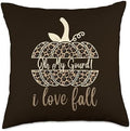 Oh My Gourd! i love fall ,Funny Thanksgiving Turkey Family Throw Pillow by Unknown