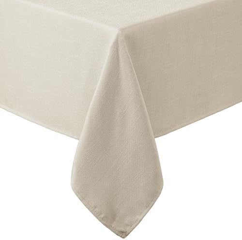 Laura Ashley Esme Decorative Tablecloth, 60" x 84", Taupe by LauraAshley