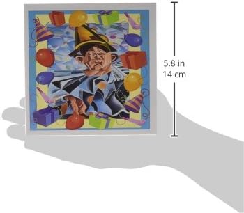 3dRose 8 x 8 x 0.25 Inches Birthday Clown Birthday Clown Party Clowning Around Circus clown Greeting Cards, Set of 12 (gc_78757_2)