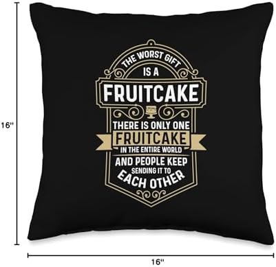 The Worst Is Loves Cooking Thanksgiving Day Fruitcake Throw Pillow - Image 4