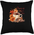 Home Is Where Fall Is Fall Vibes Autumn Thanksgiving Throw Pillow by Unknown