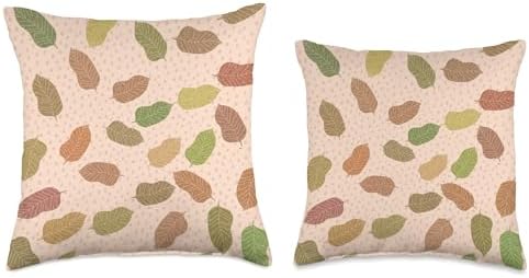 Autumn Leaves Aesthetic Boho Fall Season for Thanksgivings Throw Pillow - Image 3