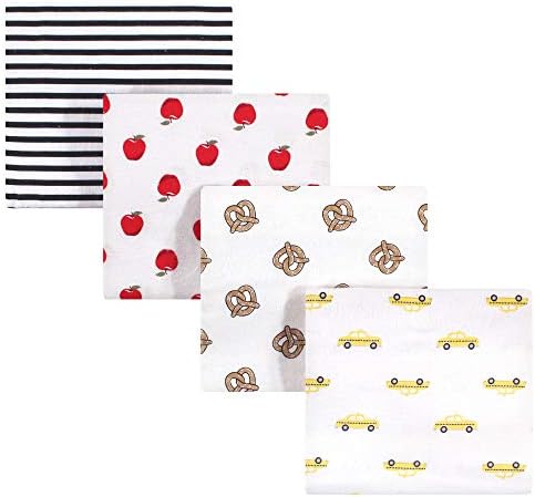 Hudson Baby Unisex Baby Cotton Flannel Receiving Blankets, Nyc, One Size by HudsonBaby