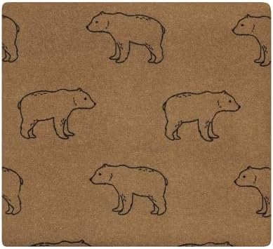 Hudson Baby Unisex Baby Cotton Poly Flannel Receiving Blankets, Brown Bear, One Size - Image 5